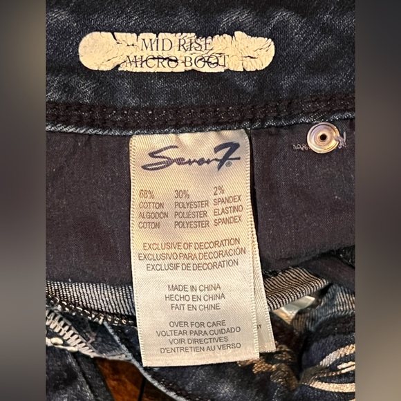 Seven7 Mid Rise Micro Boot Jeans - Picture 5 of 5